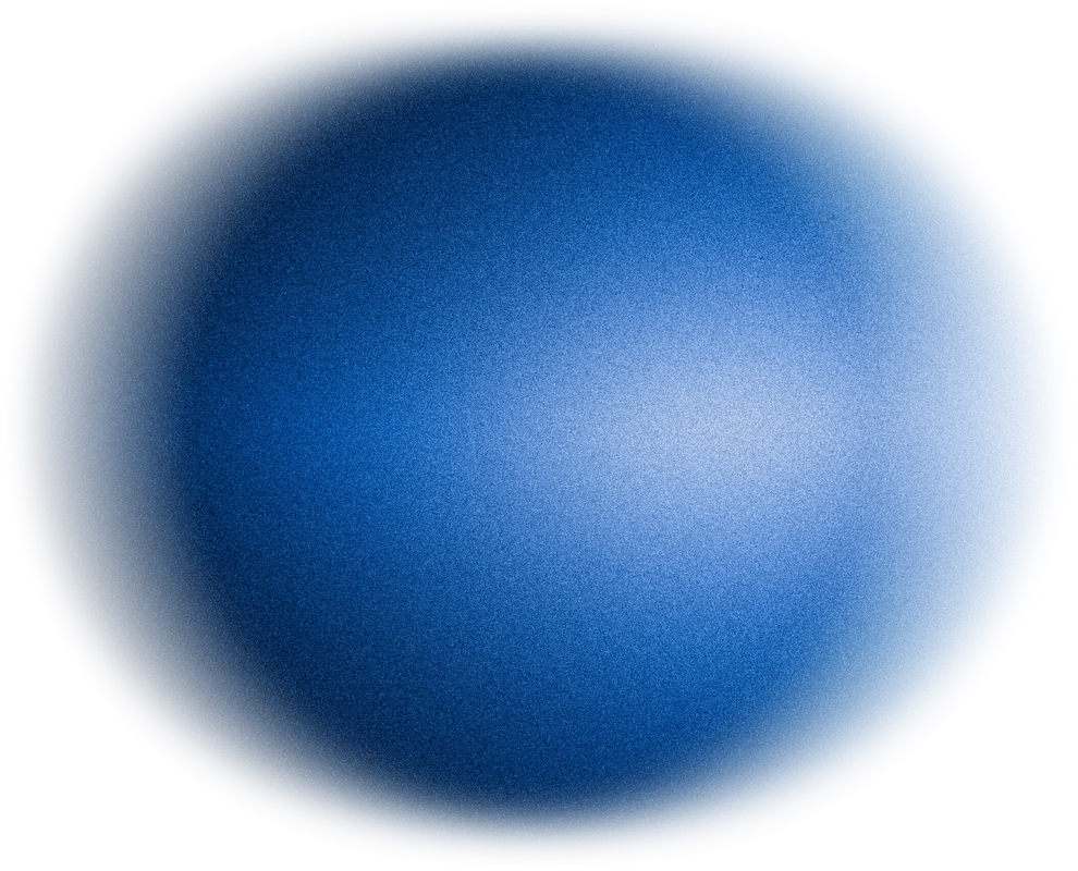 Blue Grained Blurred Shape